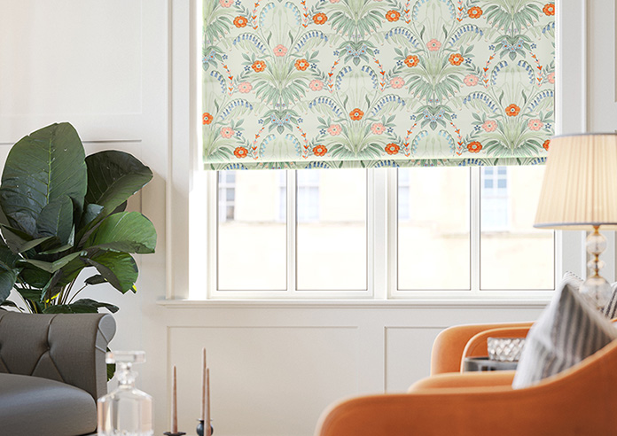 Cotswold Faux Silk, Persimmon - Roman Blind - Image 5